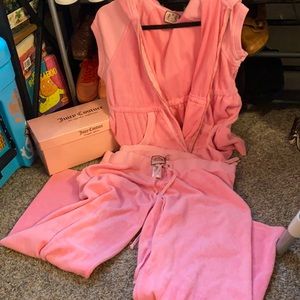 Short Sleeve Juicy Sweatsuit Y2k
